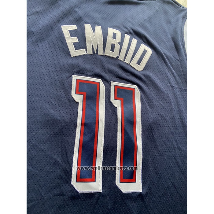 Camiseta USA 2024 Joel Embiid #11 Azul1